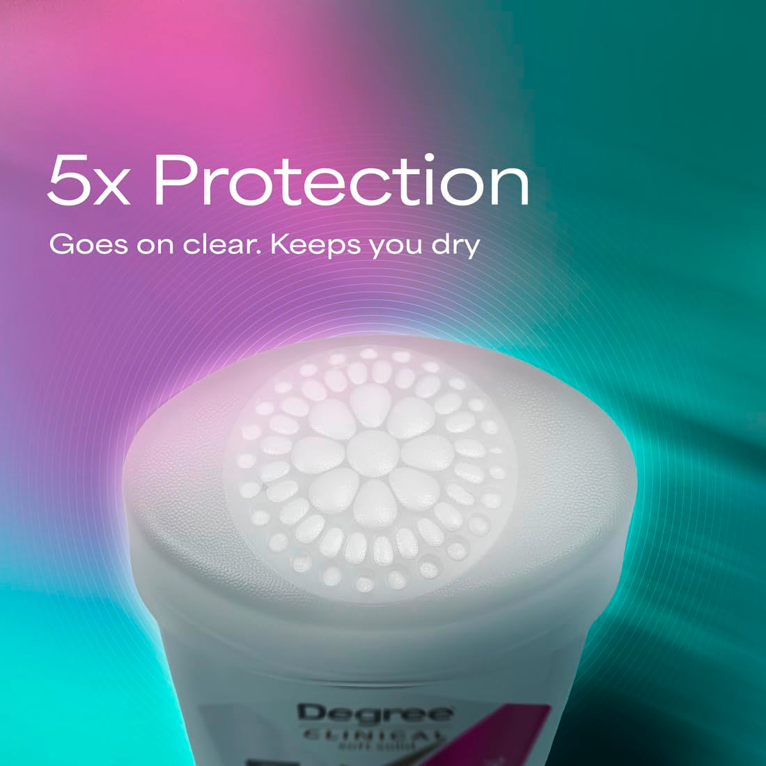 Clinical Protection Antiperspirant Deodorant 72-Hour Sweat & Odor Protection 5-In-1 Antiperspirant for Women 1.7 Oz