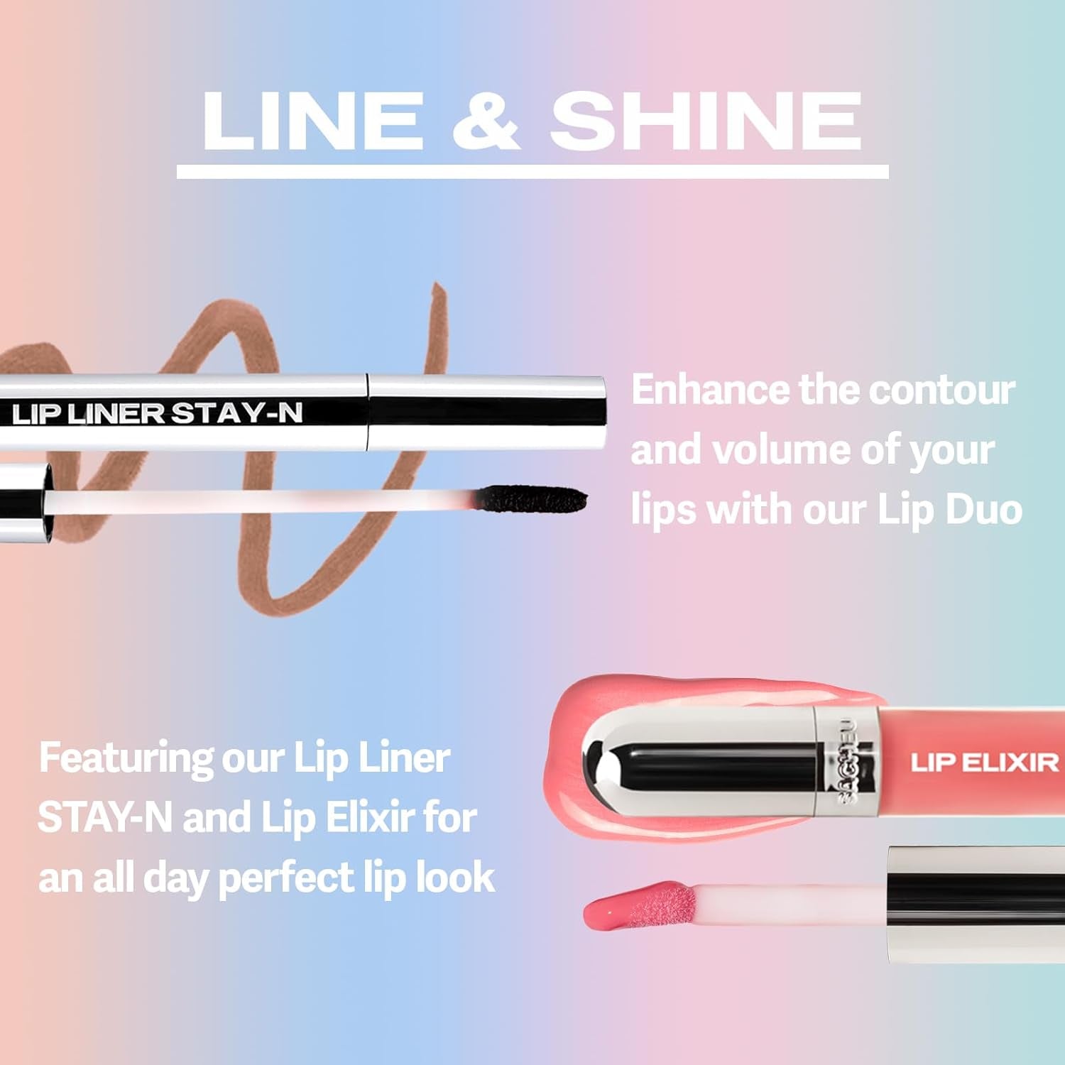 Lip Elixir Nourishing Lip Glaze and Lip Tint Gloss. High-Shine Lip Gloss. Moisturizing Lip Gloss Enriched with Lip Oils for Hydrating Smooth Finish, Cruelty-Free (Sheer Pink)